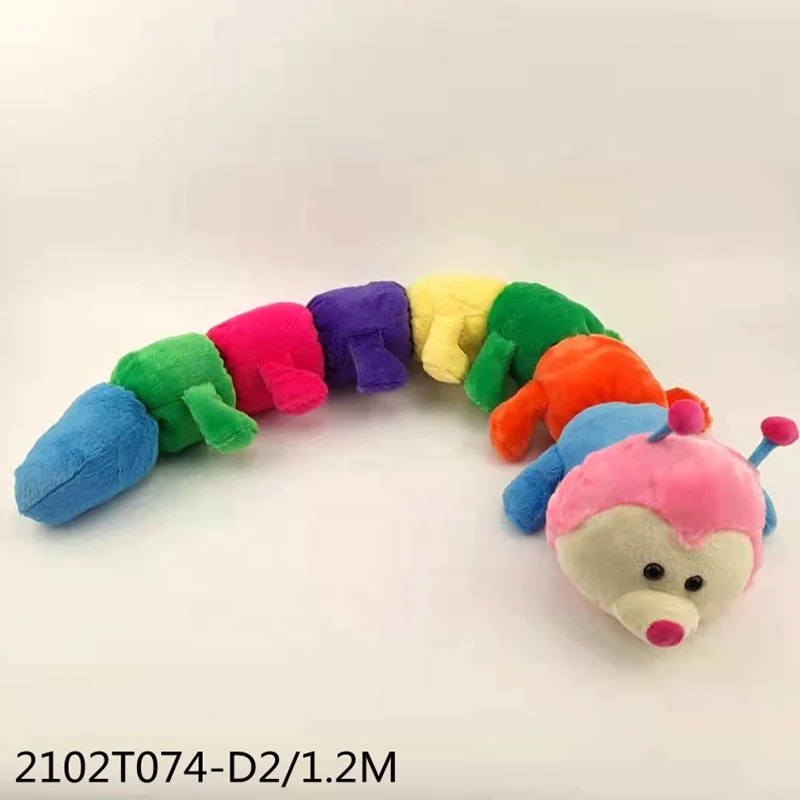 JUMBO Big Caterpillar Musical Rainbow Plush 62 SUPER SOFT Body buy Pillow GOFFA