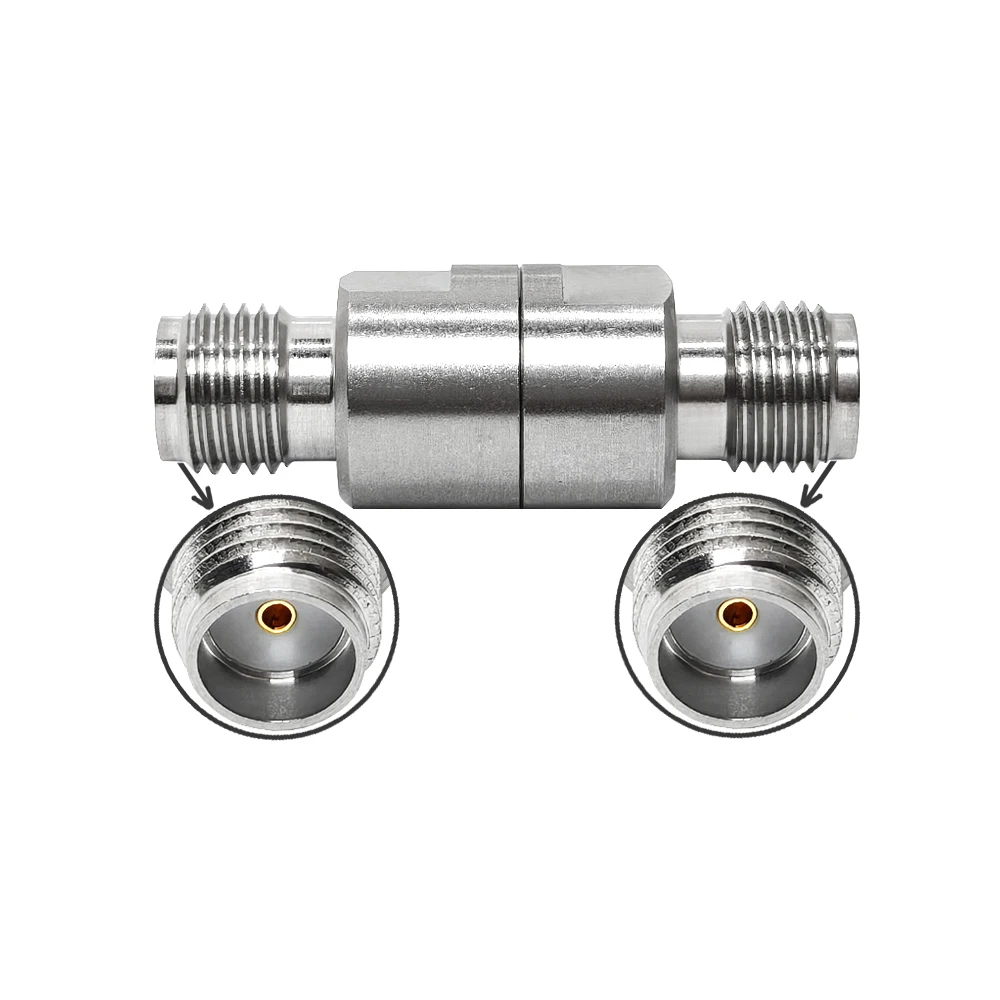 Factory Supply Sma Female Jack Hembra to Sma Female  Rf Stainless Steel Rf Coax Coaxial Adaptor Rohs in Stock 18G