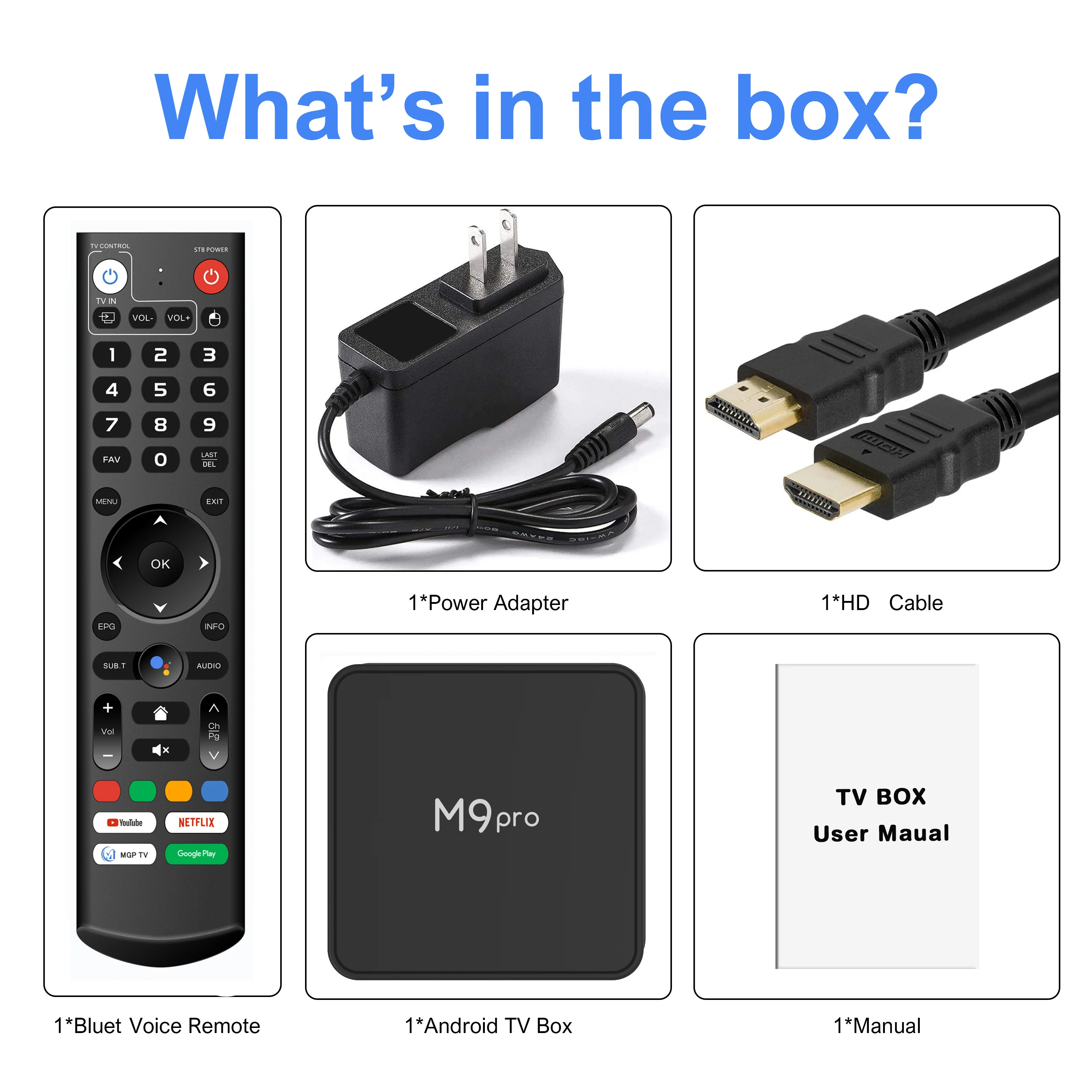 High Quality Android Tv Box M9 Pro ATV 4G 64G Android 11 Amlogic S905X4 1000M Lan Stal-ker Internet Smart Tv Voice Remote