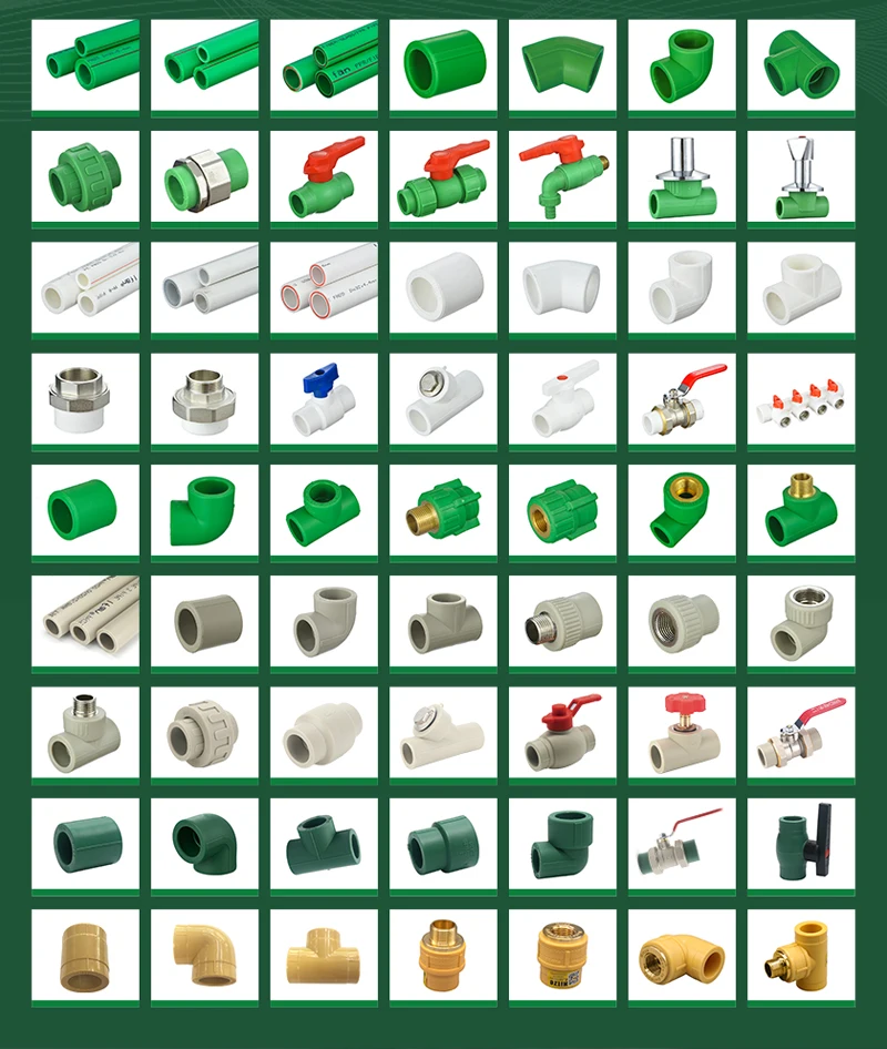 IFAN Green Color PPR Pipe Fittings 1/2"  PPR Elbow 32- 110mm PPR Fittings Elbow
