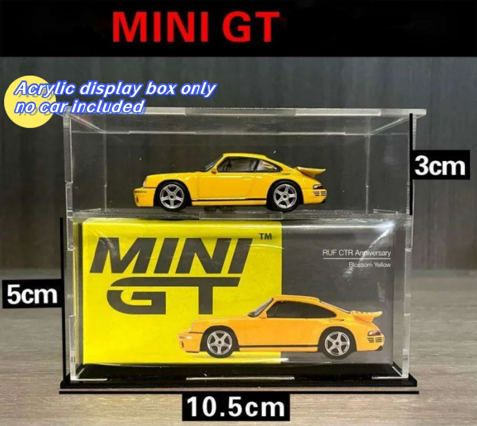 Acrylic 1/64 Model Cars Display Case Fit for Mini Size MiniGT Tomica Hotwheels Assembled Dust Proof Box Cabinet Toy Vehicles