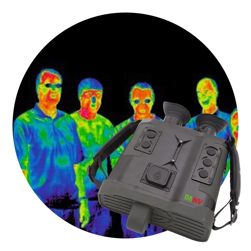 Factory Sales Long Distance Handheld with Wristband Digital Compass GPS and WIFI Function Laser Rangefinder Thermal Binoculars