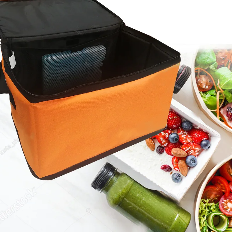 Polyester Custom Cooler Bag Food Delivery Bags Insulated Lunch Cooler