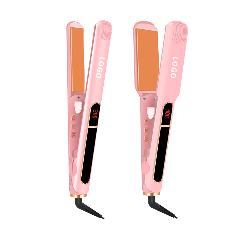 Infrared Ionic Flat Iron LCD Display Hair Straightener Professional Salon Beauty Tools