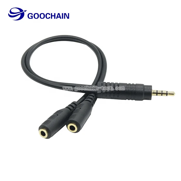 Personalizzato 4 Poli Jack Audio Da 3.5mm A Doppio Femminile Spina Splitter  Audio Aux Cavo - Buy Splitter Cavo Jack Audio,3.5 Millimetri Maschio A 2  3.5mm Femmina Cavo,Auricolare Audio Splitter Cable Product
