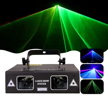 2 head stage DJ lazer light projector RGB beam animation laser light Show for Disco night club