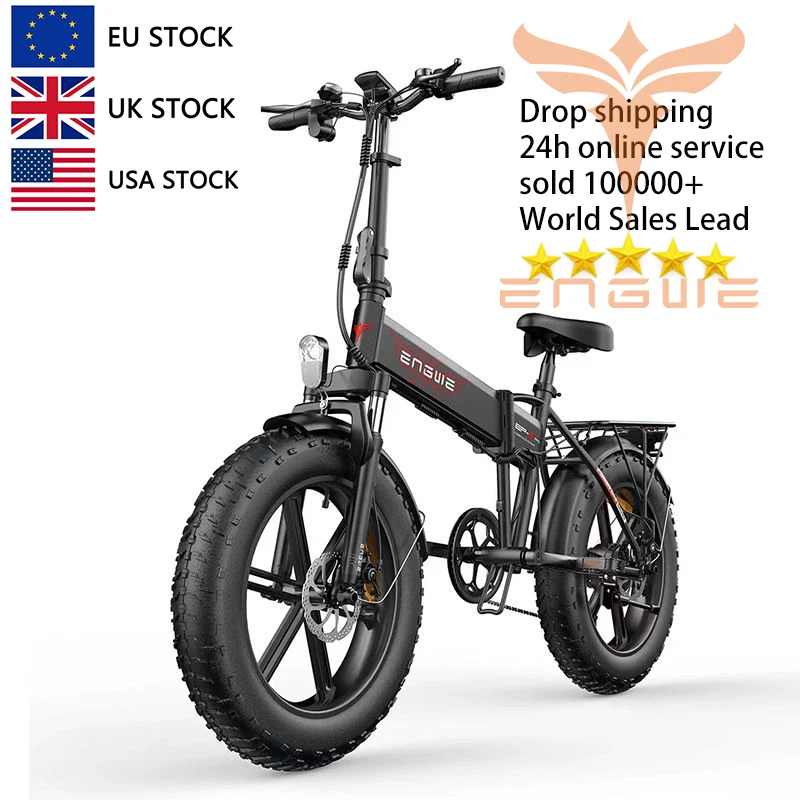 Free Shipping EP-2 Pro Combo 120km Range Speed 25km/h Front Suspension Foldable E-bike  Electric Bike EU/US/UK Warehouse ENGWE