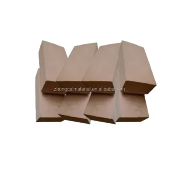 Magnesia spinel bricks resistant to corrosion and slag erosion.