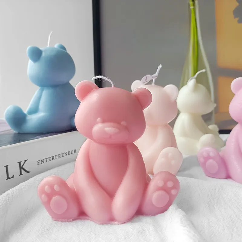 11689 silicone bear molds for candles