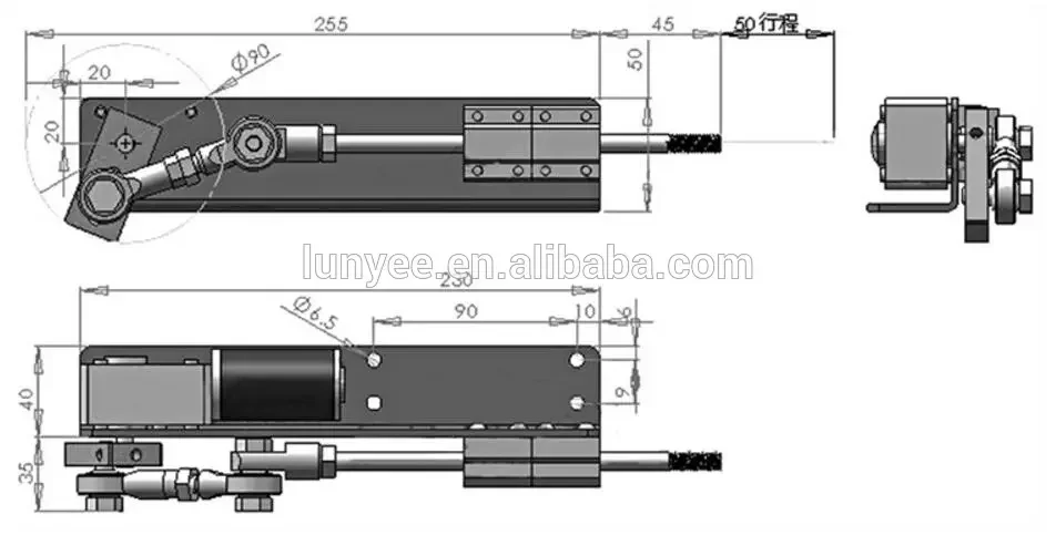 DIY Custom Automatic Reciprocating Motor Linear Actuator Motor High Torque DC 12V24V Stroke 3cm5cm7cm