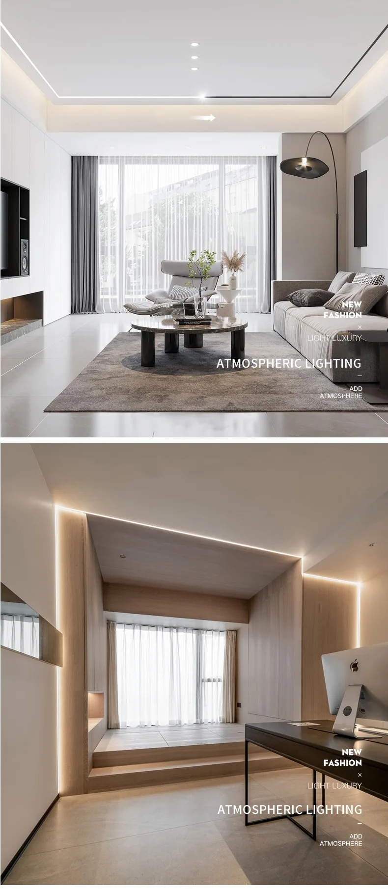 Smart Flowing Water Effect Led Strip Light Easy Installation Rgb Strip Light With Adhesive