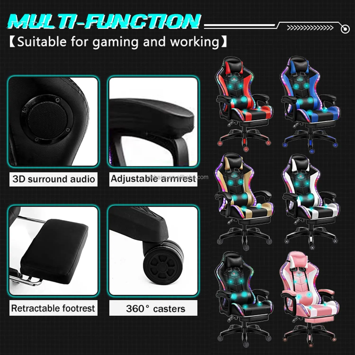Philippine Free Sample Rgb Silla De Silla Game Chair Pc Computer Chair