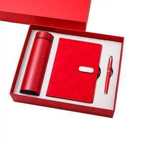 Eco-Friendly Notebook Bundle with Bamboo Pen Reusable Tumbler and Keychain in Recycled Gift Box Sustainable