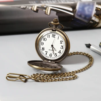 GOHUOS cheap pocket watches vintage quartz watch movement manufacturers metal watch