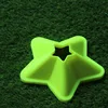 Placa con logo de estrella de cinco puntas - verde fluorescente