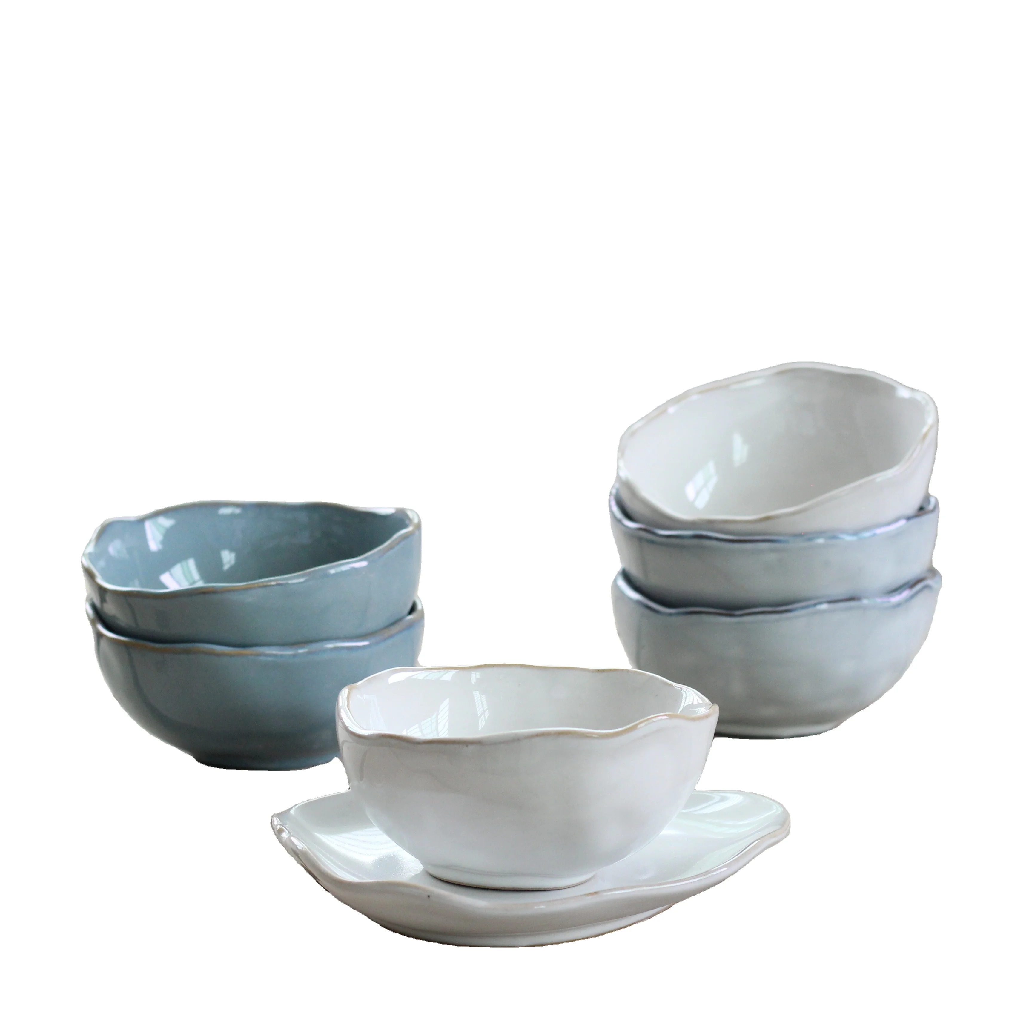 Simple Design Ceramic Bowl Irregular Round Shape For Home Hotel Restaurant  Use - Buy Nordic Simple Design Ceramic Black Colored Clay Salad Bowl Fruit  Bowl Rice Bowl With Reactive Glaze For House