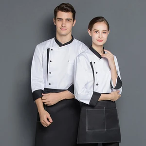 Best Chef Clothes Uniform High Quality Easy Clean Chef Uniformes Dirt-proof Chef Manager Uniforms