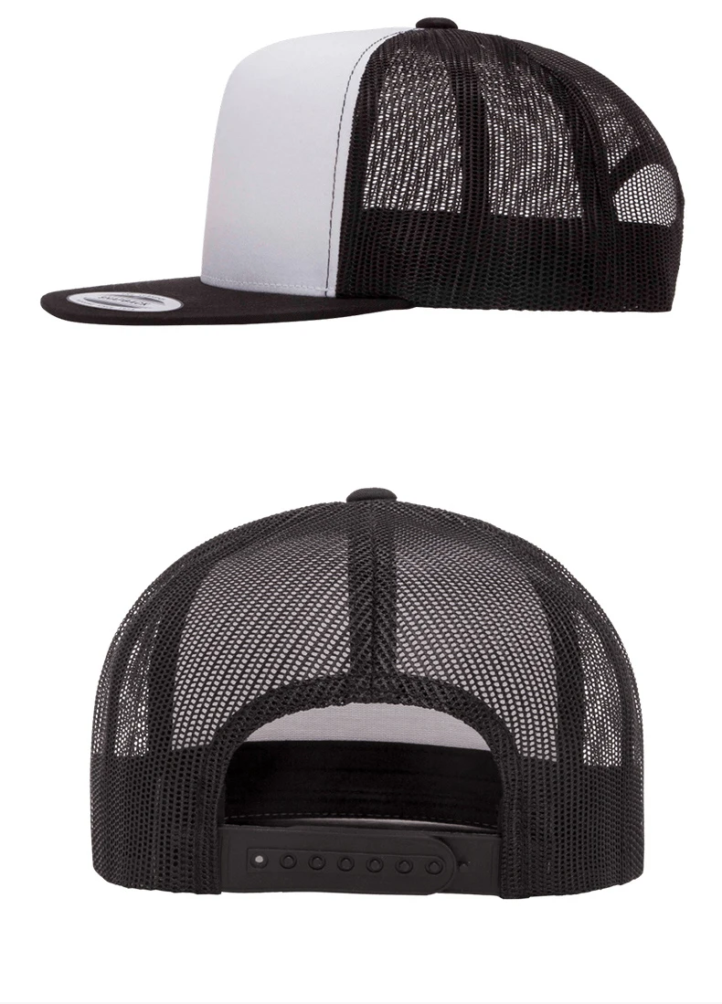 Custom logo 5 panel hip hop cap casquette snapback trucker blank hats snapback 3d embroidery snapback hat cap