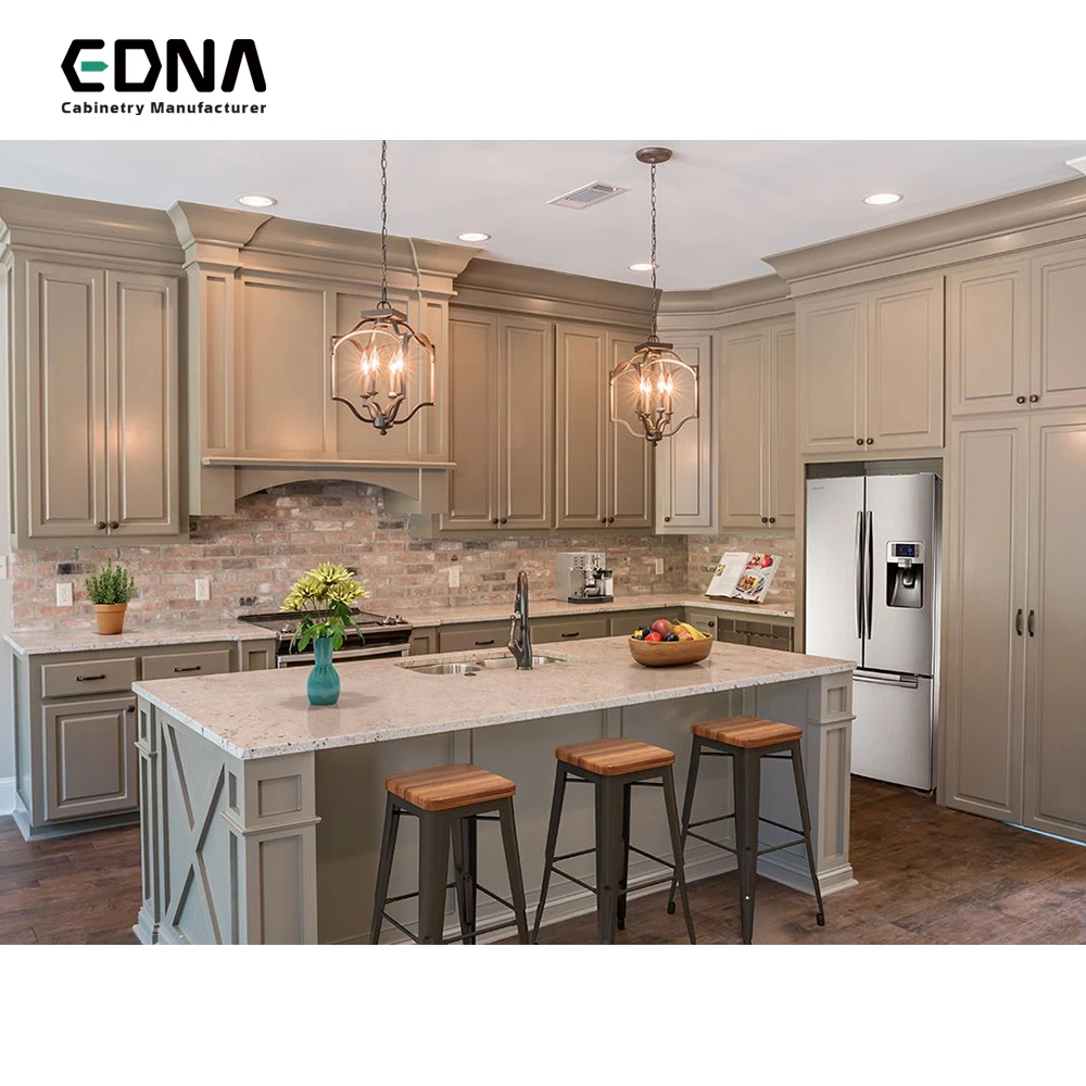 Edna Modern Kayu Solid Disesuaikan Wpc Lemari Dapur Bahan Buy Modern Wpc Kitchen Cabinets Material