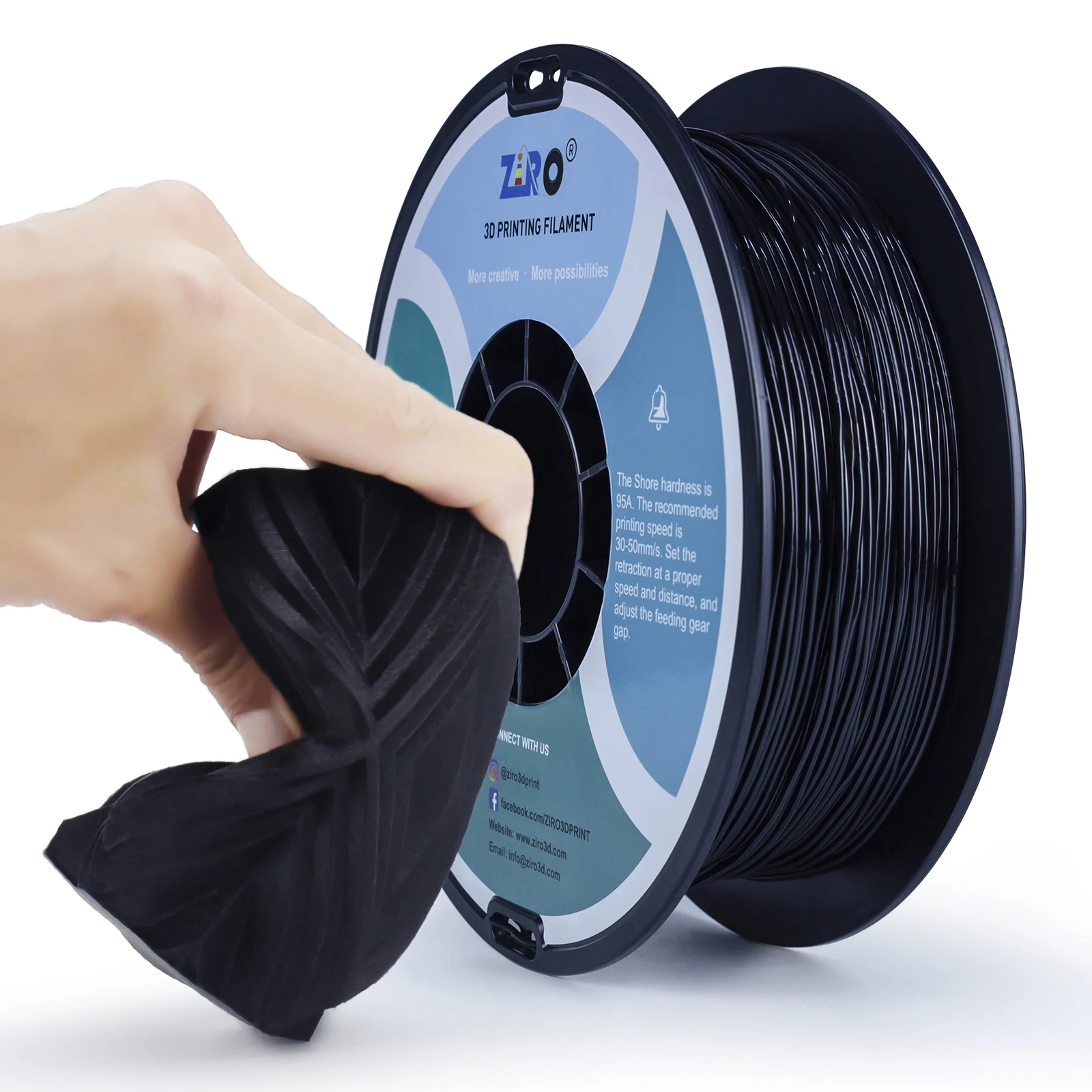 Pla Ribbon ZIRO Gradient 3D Printing Filament Chroma Ribbon 1.75mm/1kg Degradable ...