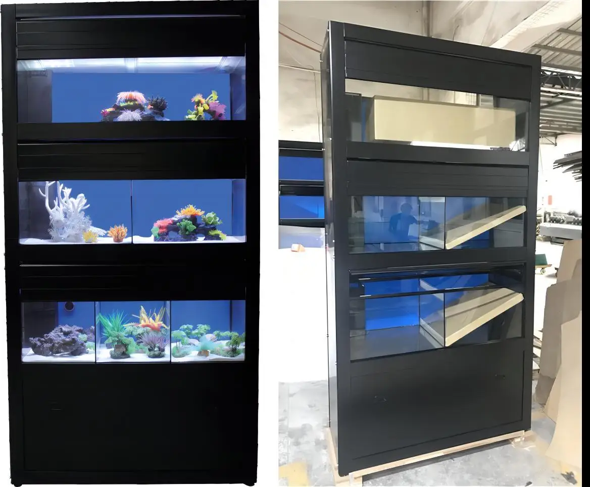 Customised Fish Tank Stand Multiple Layer Three Layers Large Rimless