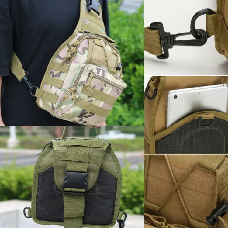 1000d Nylon Cordura Adult Army Mountaineering Outdoor Mini Messenger Backpack Single Sling Tactical Crossbody Bag