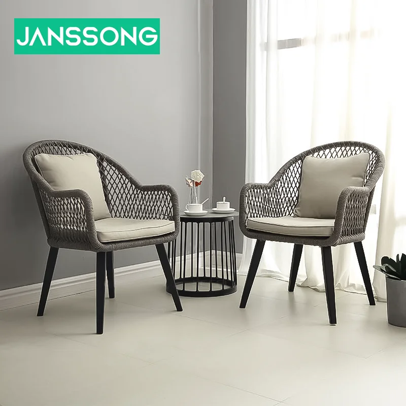 Nordic Leisure Balcony Small Table And Chair Rattan Chair Combination Openair Outdoor Modern