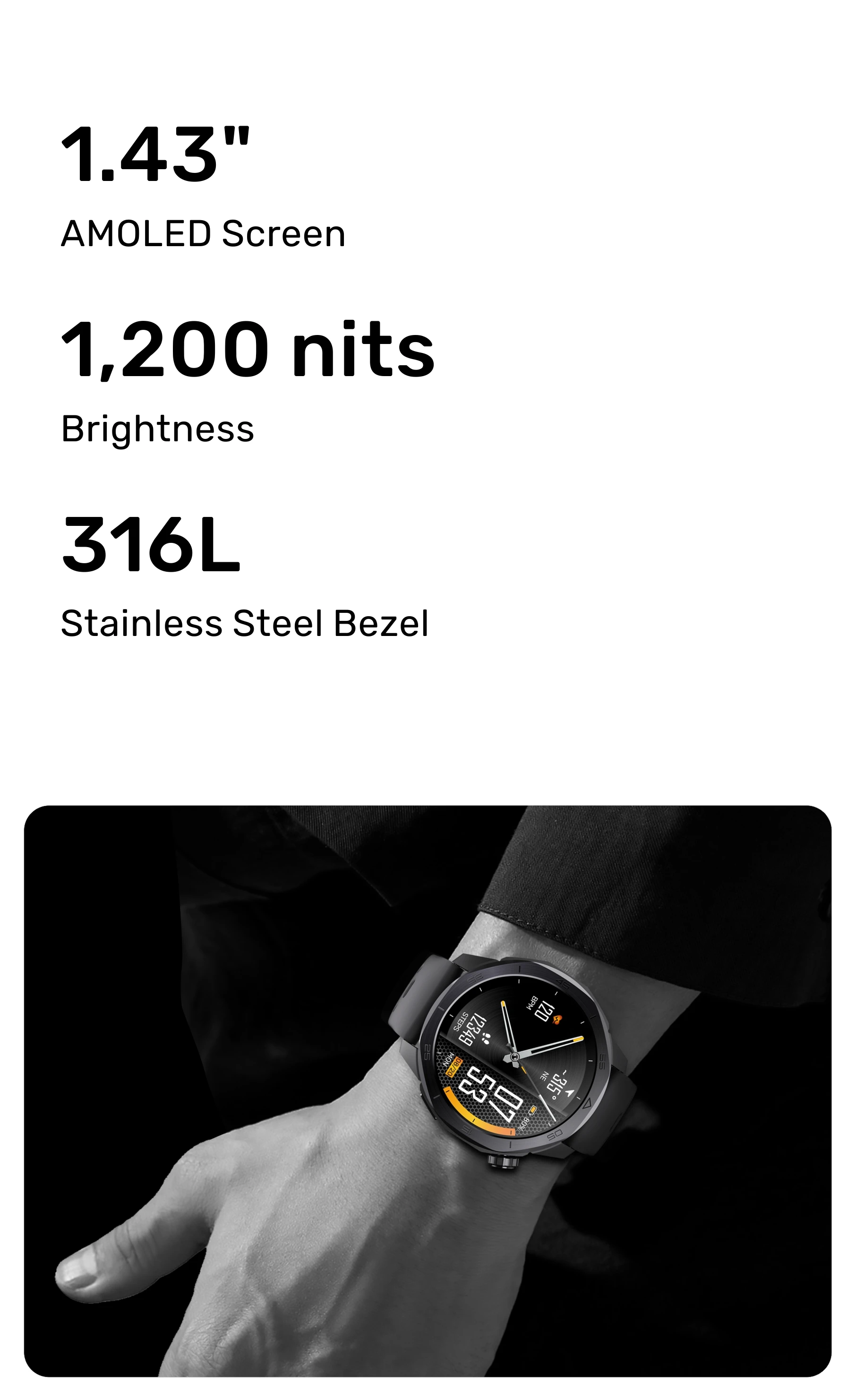 If you are searching for a supplier of a product with perfect quality control and highly competitive prices, which gives you an advantage in expanding your local market, then contact us now!  Competitive suppliers of  MG03 PRO  Smart Watch 2026 3ATM HD 466 X 466 AMOLED Screen Flashlight BT Call Heart Rate GPS Compass Smart Watch for Men