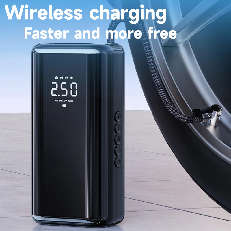 PCMOS Air Compressor 150 PSI Portable Electric Cordless Tire Inflator Led Light Rechargeable Power Bank Air Pumps - view 5