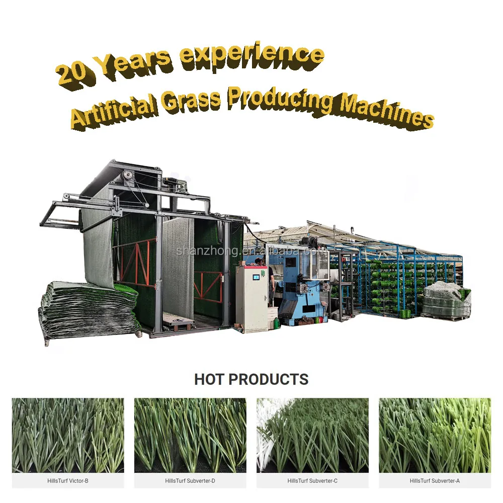 Artificial Grass Tufting Machine SHANZHONG High Speed Lower Cost PE Polyethylene Artificial Grass Monofilament Tufting Carpet