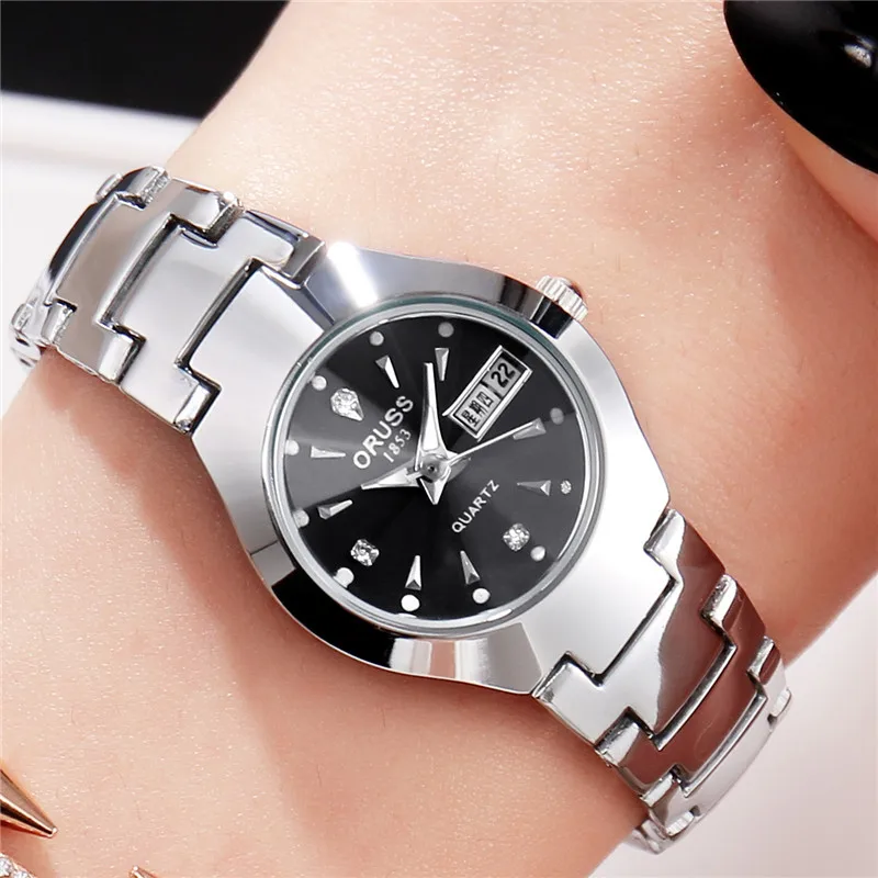 Oruss 005 Small Gold Round Simple Fashion Vintage Waterproof Leisure Quartz Women's Watch