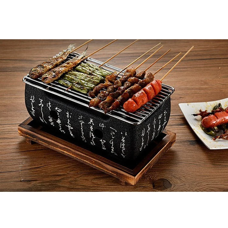 Tabletop Charcoal Grills Barbecue Portable Japanese Bbq Korean Home