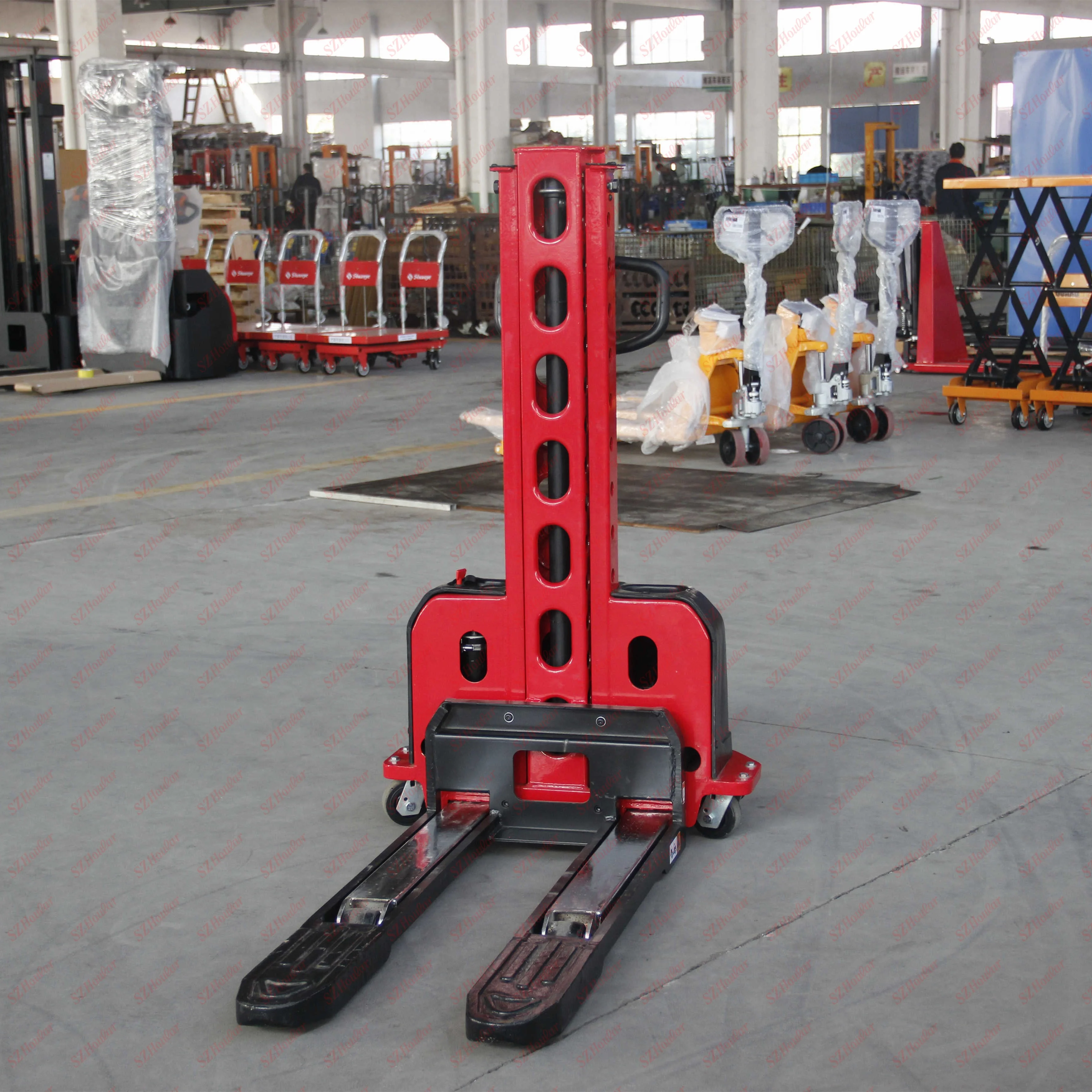 500kg Self Loading Stacker Portable Self Loading Pallet Stacker Self Lift Electric Stacker