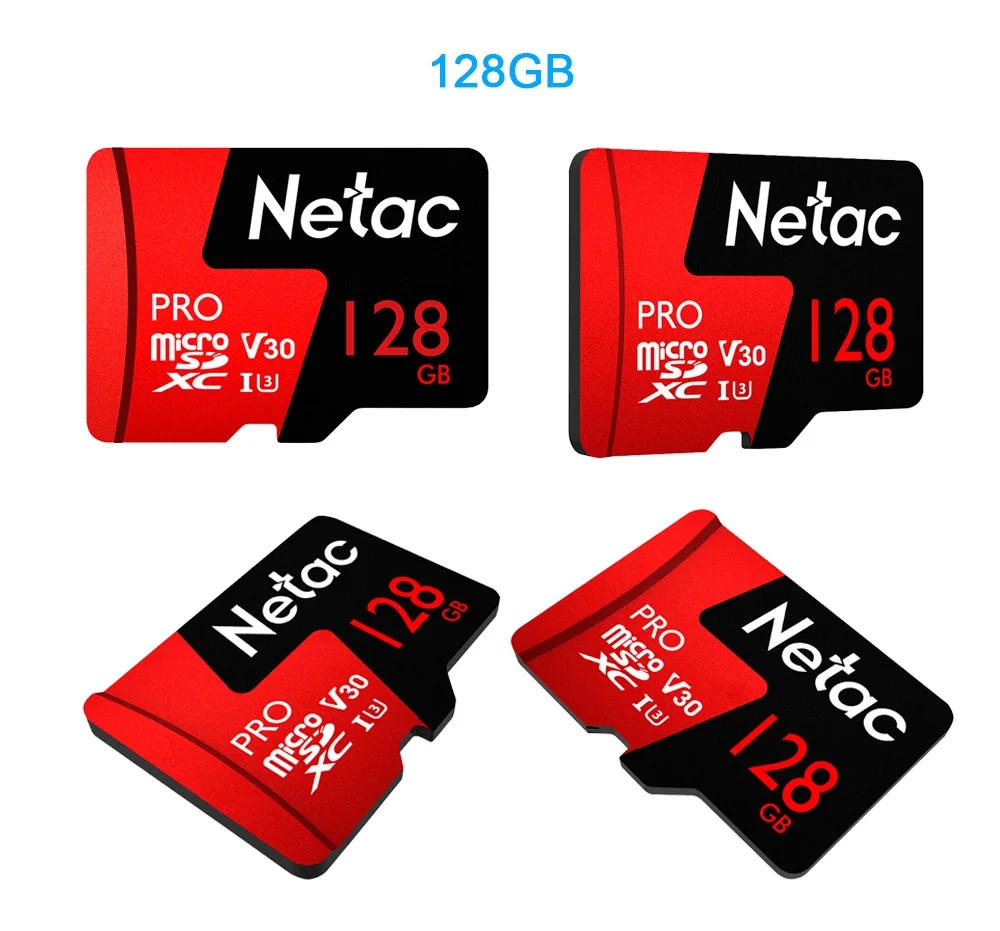Original Netac P500 Pro 64GB 128GB TF Card U3 V30 Computer Video Card Up to 100MB/s Micro SD Memory Card - ANKUX.COM
