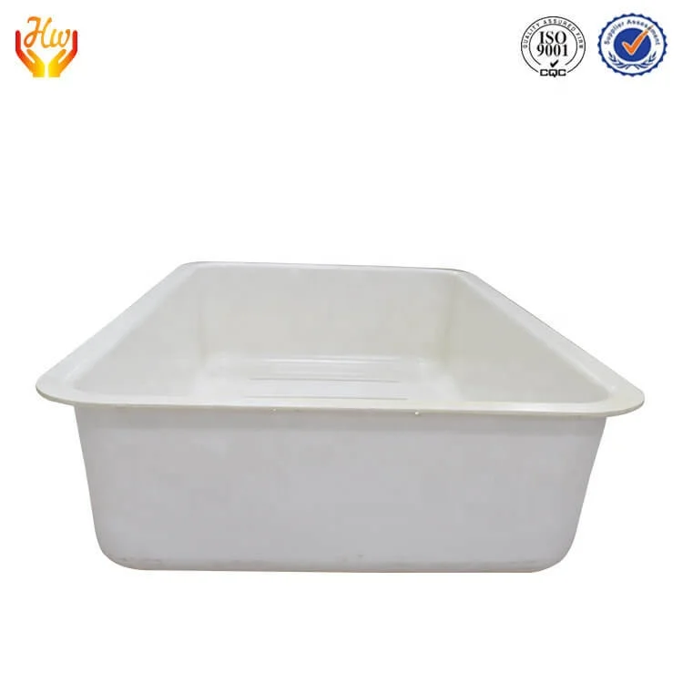 Custom Thick-sheet ABS Rectangular Plastic Food Grade Tray Vacuum Forming Plastic Tubs by Thermoforming Making Machine