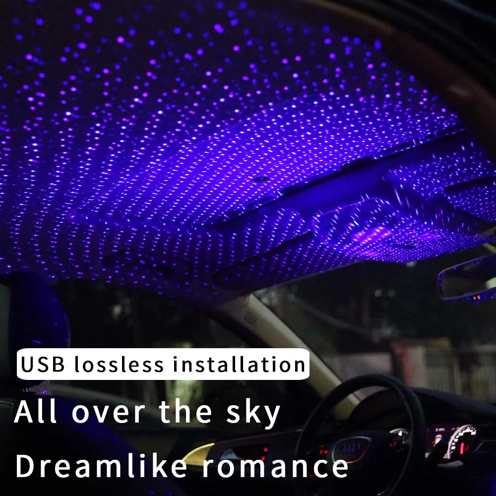 new usb car interior atmosphere starry