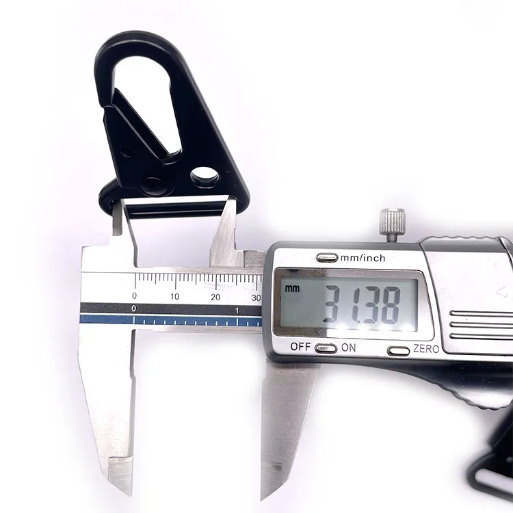 25mm Zinc Alloy Olecranon Clasp Ring Strap Matt Black 1Inch Clip Eagle Beak HK Snap Hook Hk Sling Clips