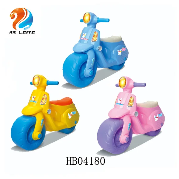 Cute Cartoon Baby Sliding Car Plastic Game Baby Motorcycle Ride On Toys  Pink Blue Color Baby Scooter - Buy Kids 4 Wheel Scooter Baby Sliding Ca,Big  Wheel Scooter Baby Motorcycle Ride On