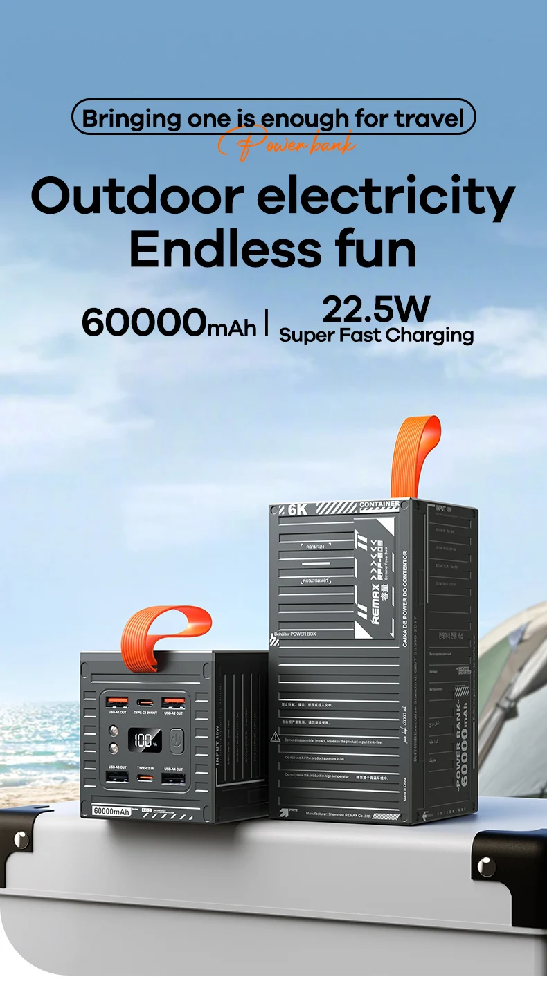 Remax RPP-609 60000mAh Container Power Bank