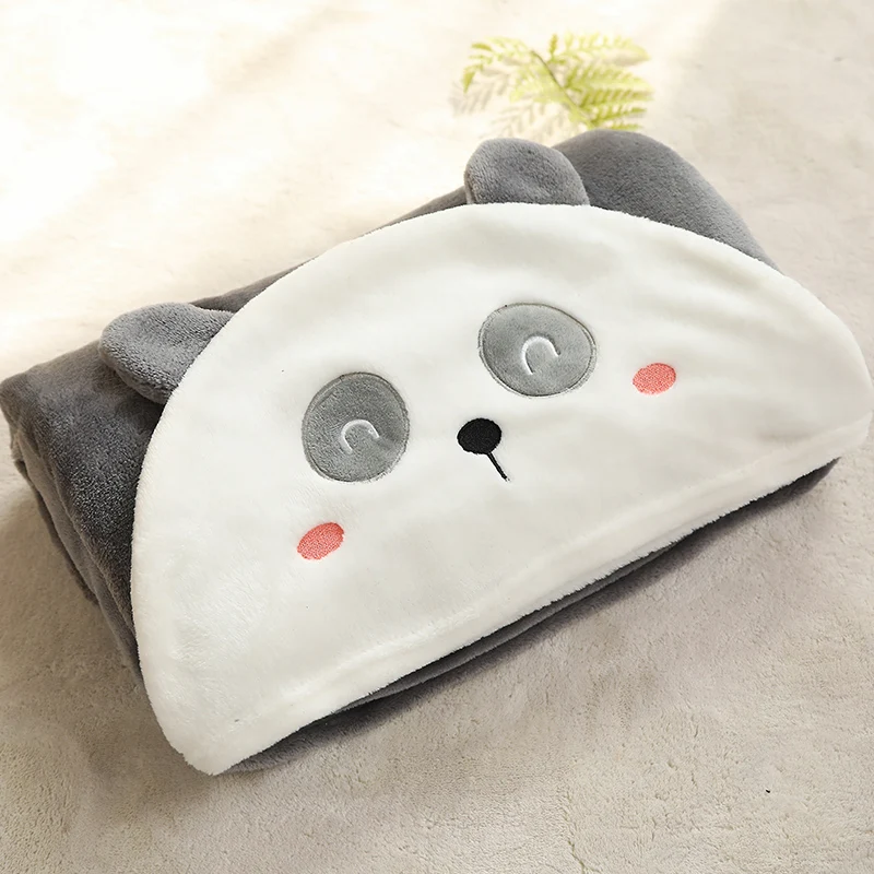 Panda Wearable Hooded Fleece Blanket for Kids, Machine Washable