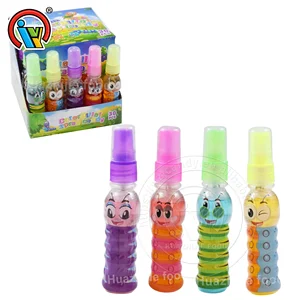 Spray Candy Supplier Caterpillar Bottle Shape Fruity Sour Sweet Spray Candy