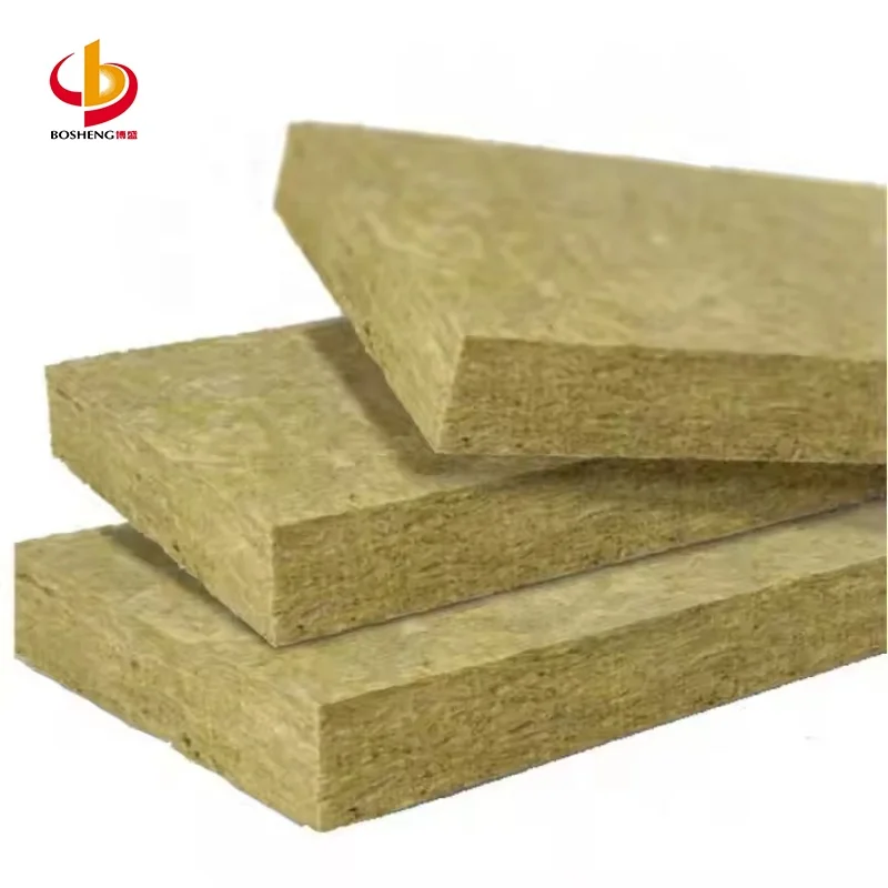 New Product Bosheng Industrial Rock Wool Board Insulation Rock Wool Resin Bonded Rockwool Slabs Building Materials details