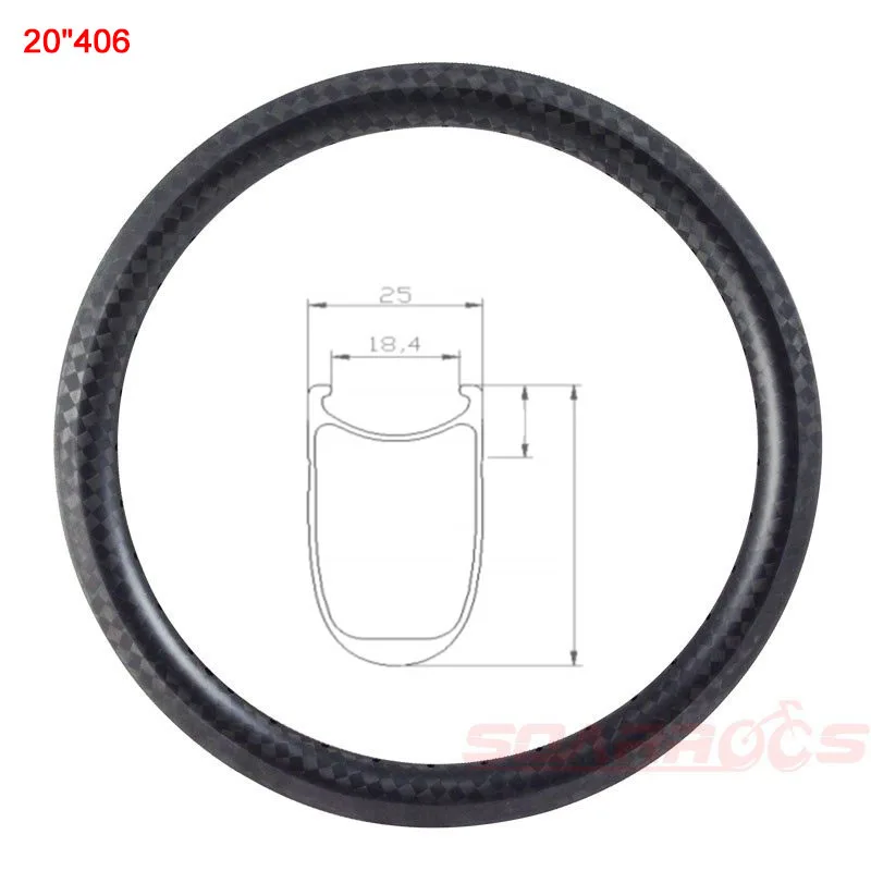 Soarrocs 20 Inch Bicycle Rims 25mm Wide 