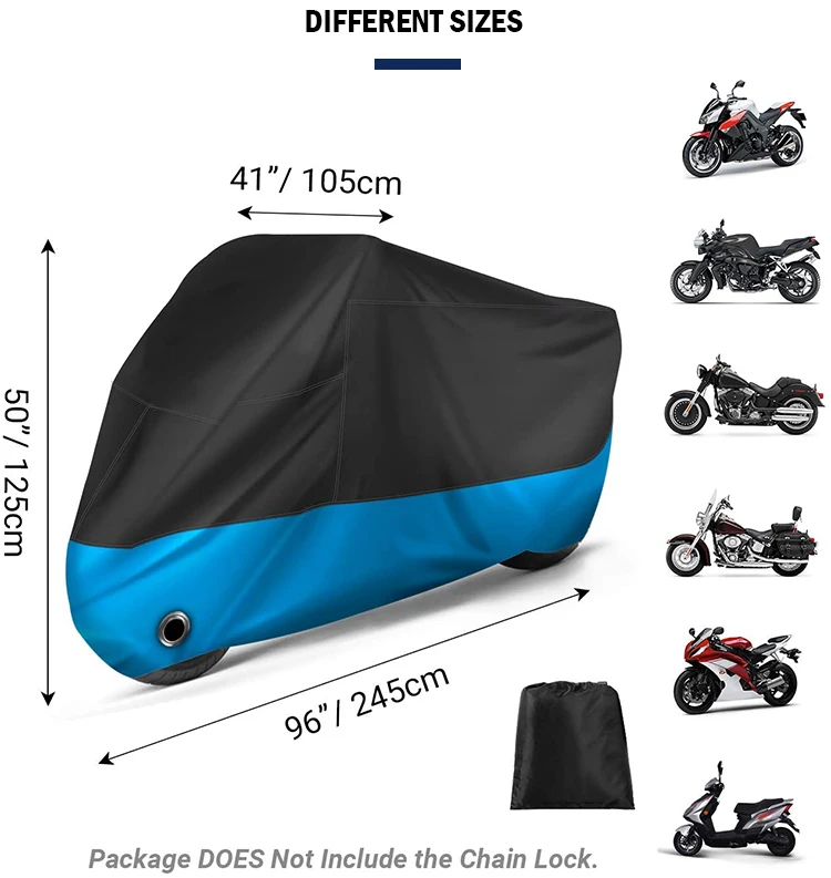 All Season Universal Waterproof Sun Motorbike Cover Protection ...