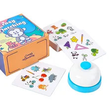 Children Wooden Puzzle Logical Thinking Training Parent-child Interactive Board Game Crazy Pair of Toys Wooden Memory Card Game