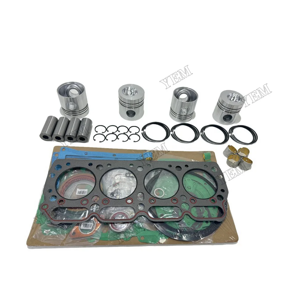 For Komatsu 4D105 Rebuild Kit With Piston Ring Cylinder Gaskets Piston Standard Size Engine Parts 6