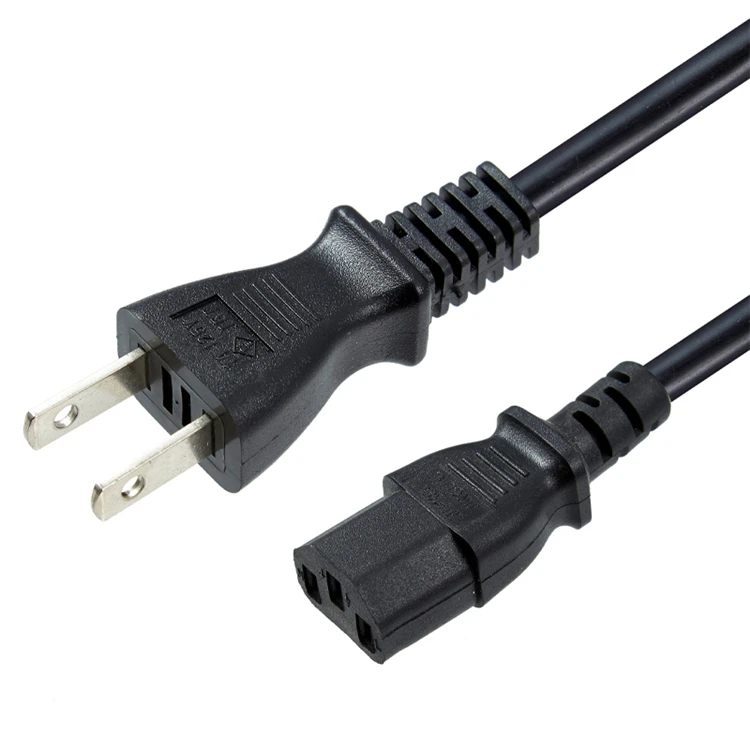 IEC 320 C13エンドVFF2C 0.75mm PC電源ケーブル付き2ピン日本語電源