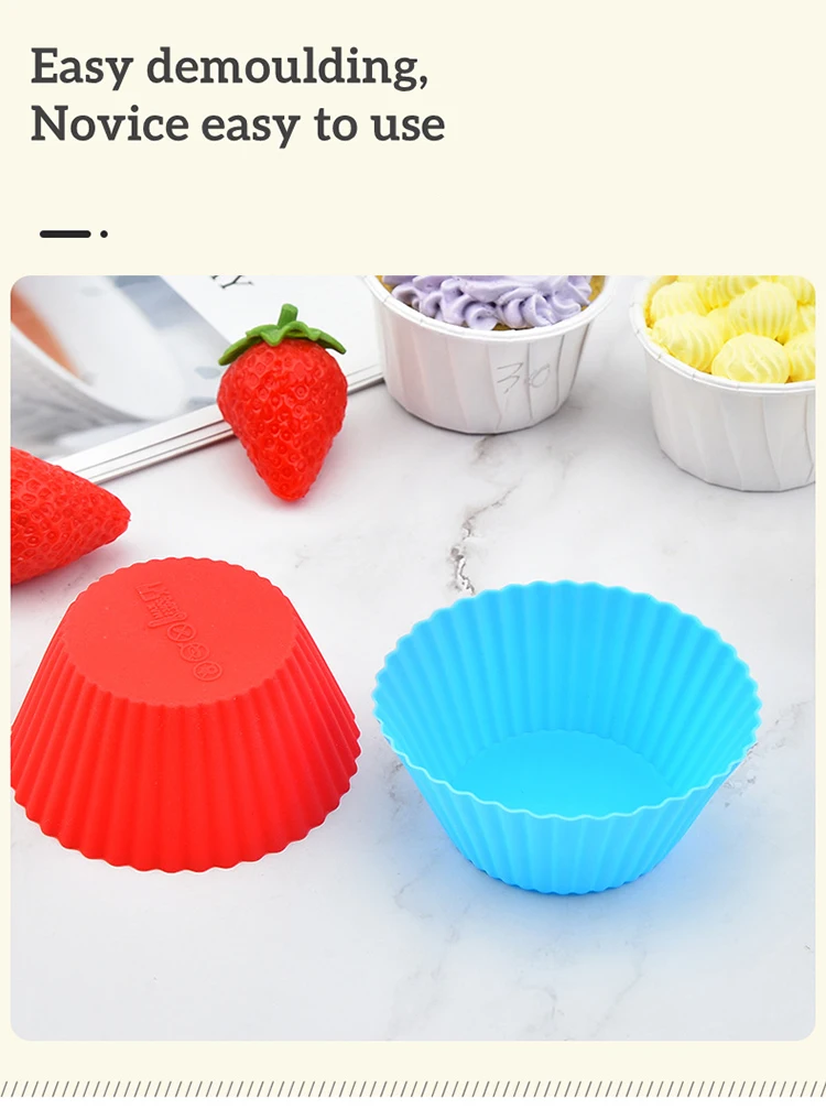 Amazon Hot Seller Cupcake Liners Xmas,Cupcake Silicone Liner Rectangle