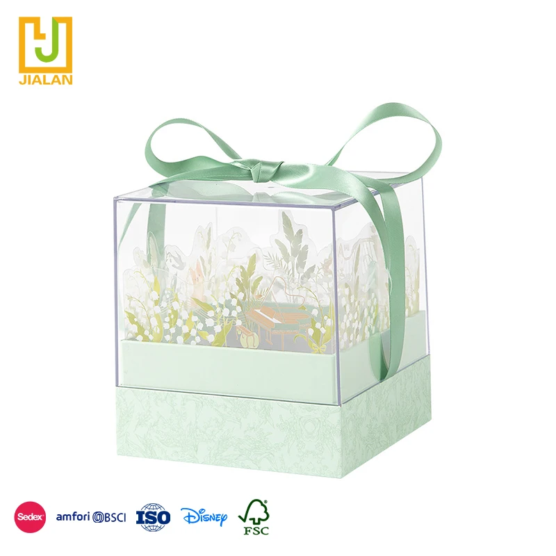 Custom Explosion Luxury 3D Pop up Large Paper Packaging Boxes Surprise Box Gift Box With Bag