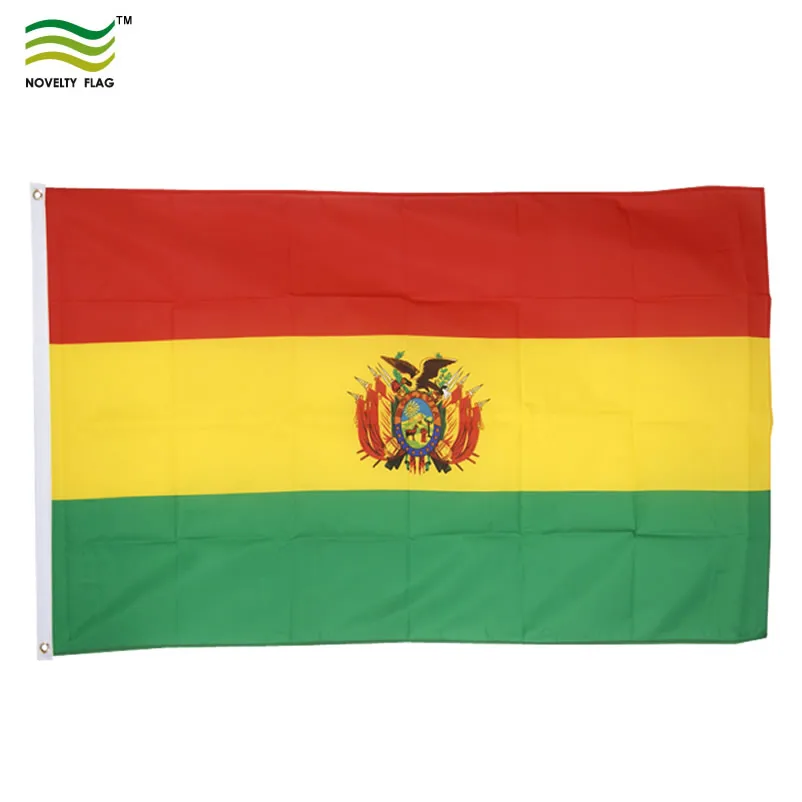 Bolivia có một lá cờ đặc biệt với 6 màu sắc đặc trưng. Cờ Bolivia lá cờ 6 màu được in trên chất liệu polyester đỏ, vàng và xanh lá cây rất đẹp mắt và bền bỉ. Bạn có thể sở hữu cờ này để trưng bày hoặc làm quà tặng cho những người yêu thích lá cờ 6 màu.